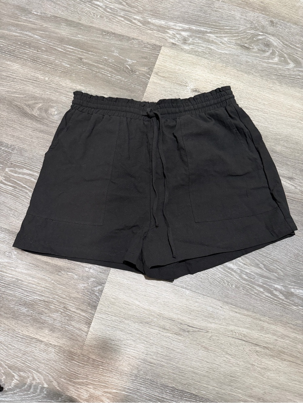 SHEIN Black High-Waist Women's Drawstring Shorts